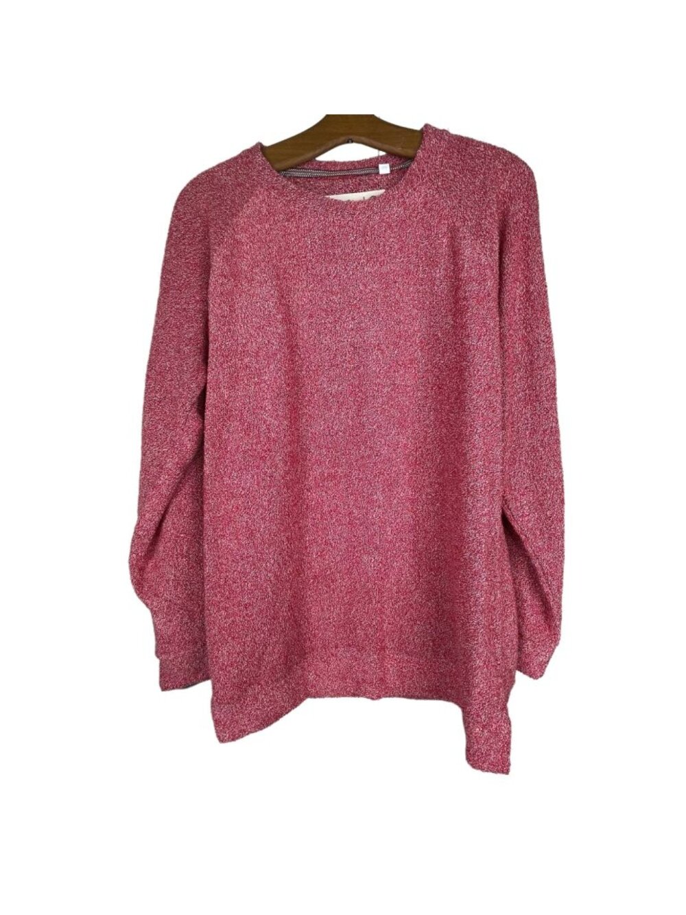 Comfy Terry Sweatshirt Size Medium Crewneck Pullover Cotton Red Comfort NEW
